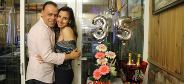 Telma en haar echtgenoot